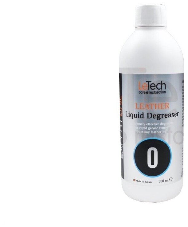 Средство для удаления жирного блеска с кожи LeTech Leather Liquid Degreaser 500мл