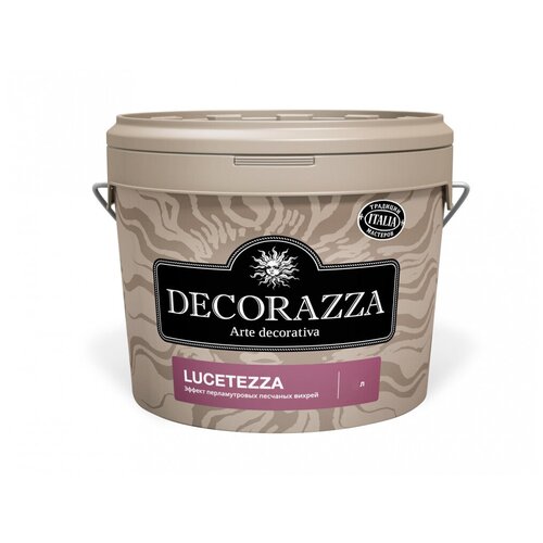 Декоративное покрытие Decorazza Lucetezza, argento LC-001, 1 кг, 1 л