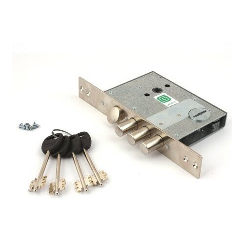 фото Замок врезной (гардиан) сувальдный с защёлкой 50.11, 4 кл.
