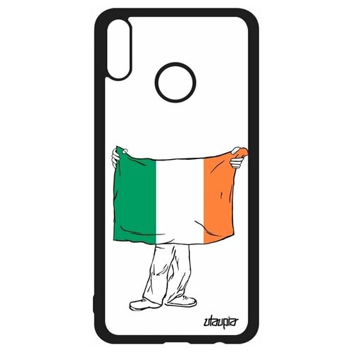 фото Чехол на мобильный honor 8x, "флаг ирландии с руками" государственный туризм utaupia