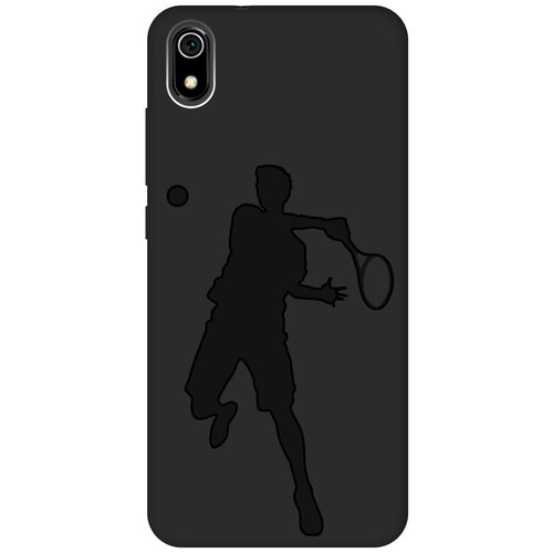 Матовый чехол Tennis для Xiaomi Redmi 7A / Сяоми Редми 7А с эффектом блика черный матовый чехол trekking для xiaomi redmi 7a сяоми редми 7а с эффектом блика черный