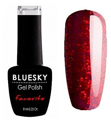 BlueSky, Гель-лак Favorite #017 (545), 8 мл (темно-фиолетовый)