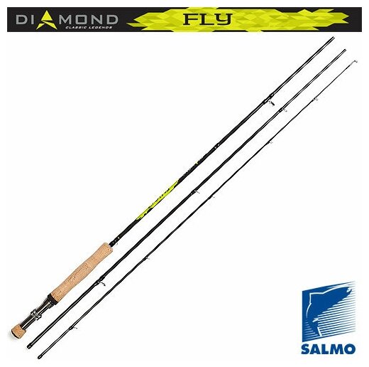 Удилище нахлыстовое Salmo Diamond FLY кл.5/6 2.70 - фото №8
