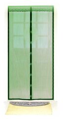 Антимоскитная сетка 100х210 для двери на магнитах/регулируемый размер/для всех дверных проемов/ цвет зеленый