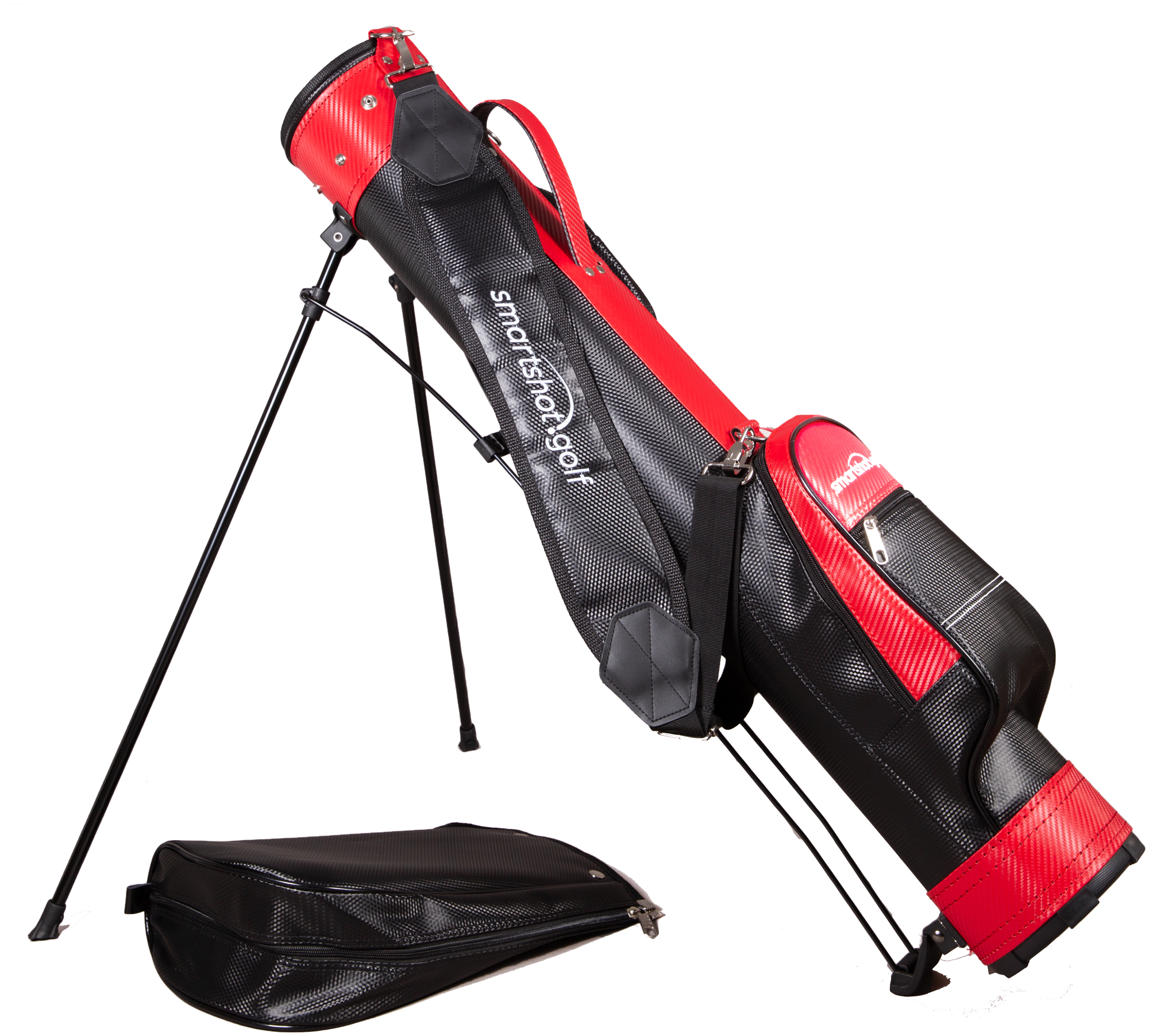 Сумка для гольфа (бэг) smartshot.golf Stand Bag 2021 Red (красная)