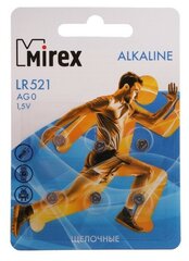 Mirex Батарейка алкалиновая Mirex, LR521, AG0, 1.5В, блистер, 6 шт