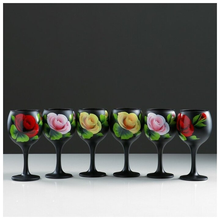 фото Набор бокалов для вина "Жостово" 6 шт, 220 мл 4823093