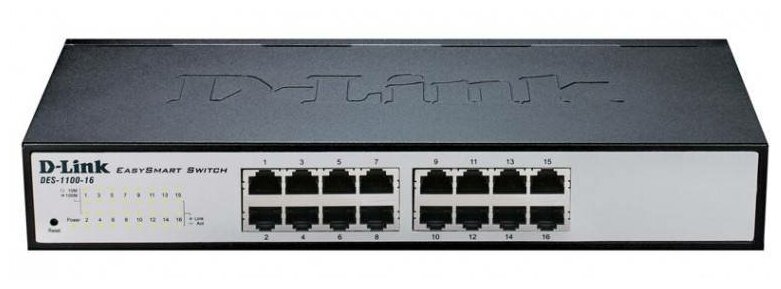 Коммутатор D-Link DES-1100-16/A2A 16x100Mb настраиваемый