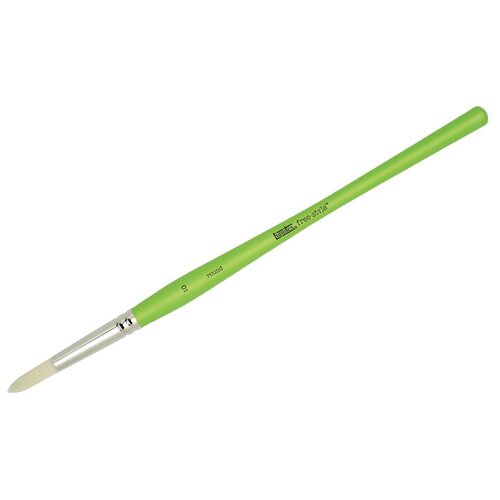 liquitex кисть freestyle 6 синтетика круглая длинная ручка sela25 Кисть Liquitex Free Style синтетика, круглая, длинная ручка, №10, 1 шт., зеленый/белый