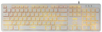 Клавиатура Dialog KK-ML17U White Katana multimedia стандартная с янтарной подсветкой, белая