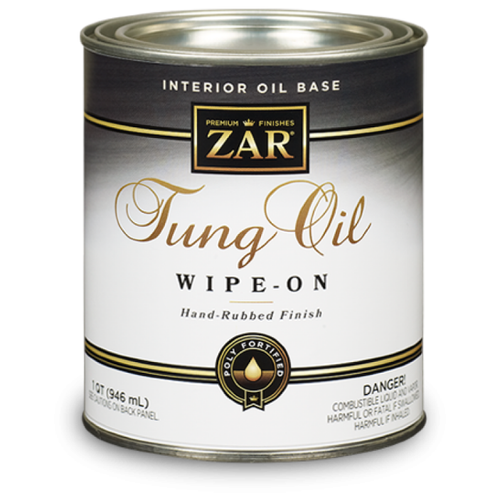 Тунговое масло для внутренних работ Zar Tung Oil Wipe-On Finish полуматовый (0,946л.)