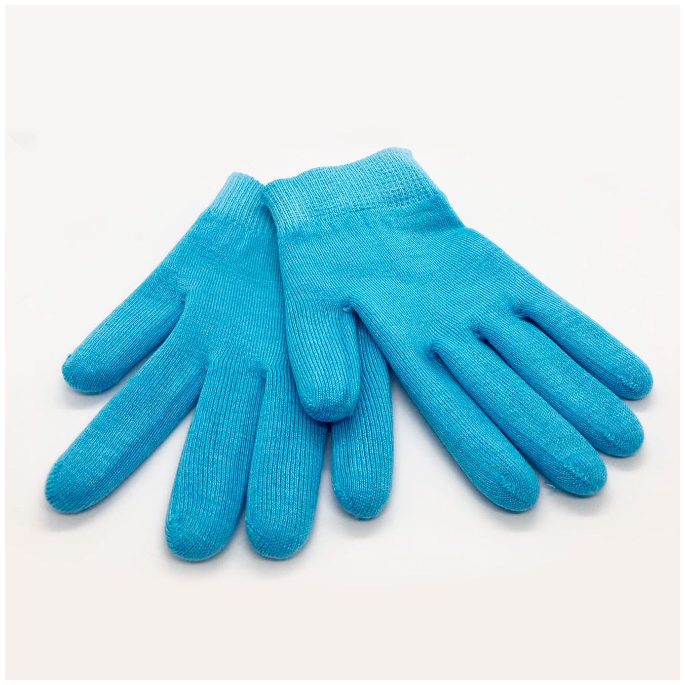 Многоразовые увлажняющие гелевые спа-перчатки голубые Lian Beauty Acessories