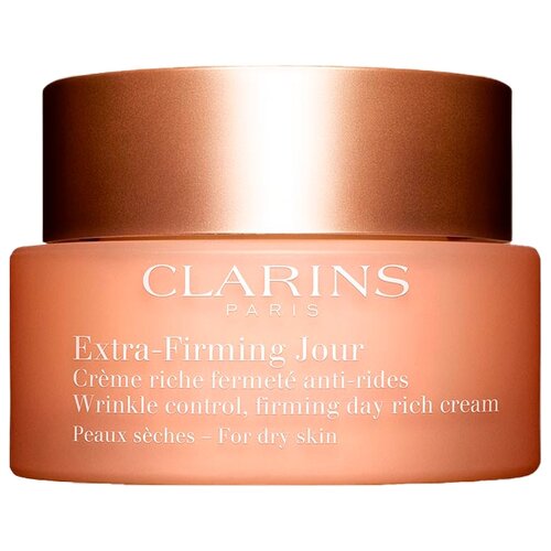 крем для лица clarins регенерирующий ночной крем против морщин для любого типа кожи extra firming Крем Extra-Firming Jour дневной регенерирующий для сухой кожи, 50 мл