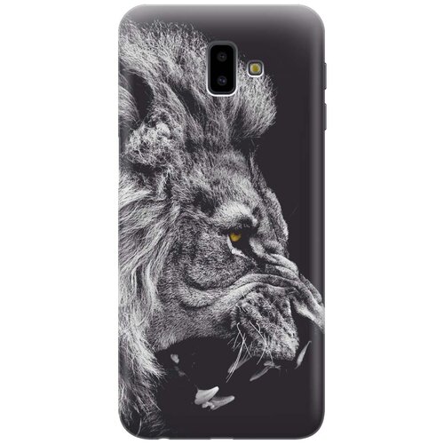 фото Gosso ультратонкий силиконовый чехол-накладка для samsung galaxy j6+ (2018) с принтом "морда льва"