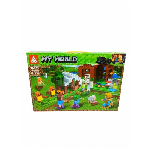 Конструктор Майнкрафт/Лего майнкрафт/Конструктор Minecraft Освобождение Голема 501 деталь, Klomart