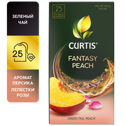 Чай зеленый Curtis "Fantasy Peach" в пакетиках, 25 пак.