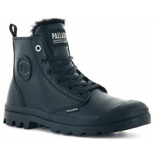 Ботинки женские Palladium Pampa Hi Zip Leather S 97223-010 кожаные черные (37)