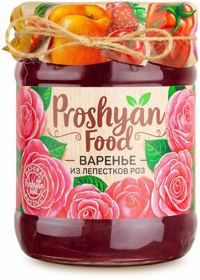 Варенье из лепестков роз PROSHYAN FOOD стеклянная банка 600г