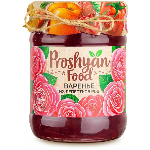 Варенье из лепестков роз PROSHYAN FOOD стеклянная банка 600г