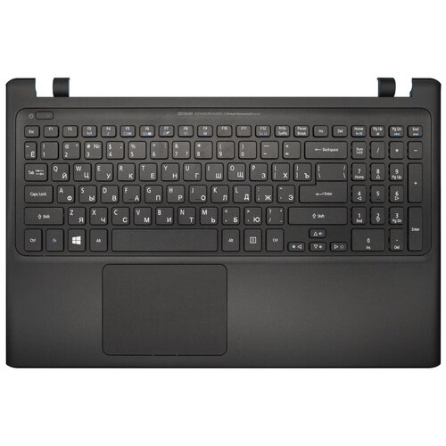 фото Клавиатура для ноутбука acer aspire v5-551 черная топ-панель с подсветкой