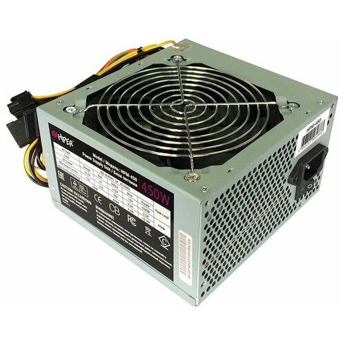 Блок питания Hiper ATX 450W HPM-450 2444pinPPFC120mm fan3xSATA 414500₽
