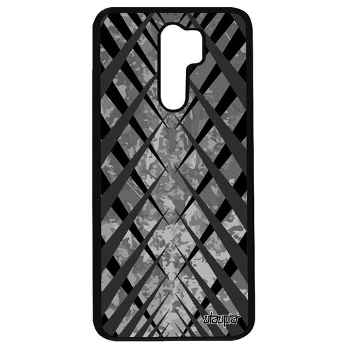 фото Стильный чехол на смартфон // xiaomi redmi 9 // "дизайн сталактит" осколки ромб, utaupia, синий