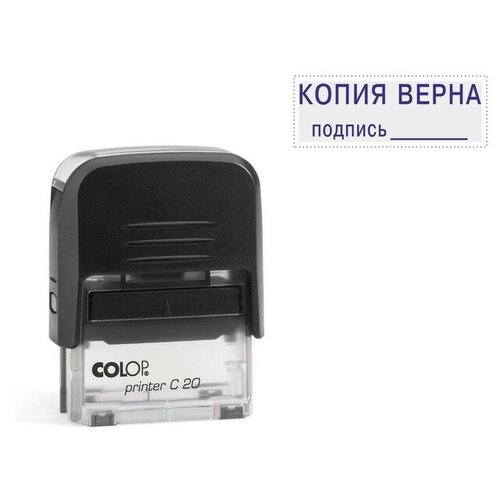 COLOP Штамп автоматический COLOP Копия верна, подпись, 38 х 14 мм, чёрный