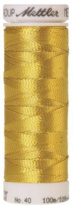 Нить для вышивания металлик METALLIC METTLER , 100 м 0490 Bright Gold