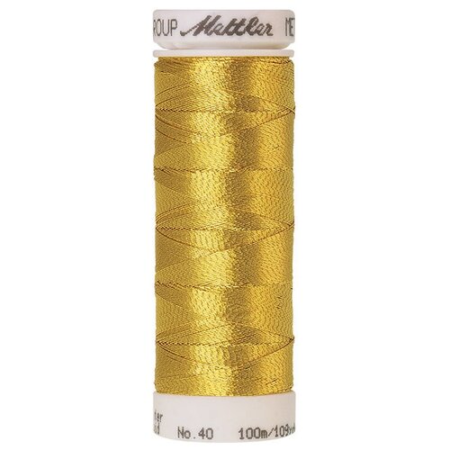 Нить для вышивания металлик METALLIC METTLER , 100 м 0490 Bright Gold