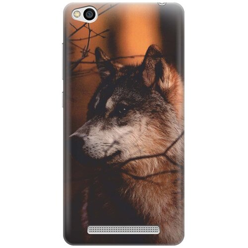 фото Re:pa накладка transparent для xiaomi redmi 3 с принтом "красивый волк"