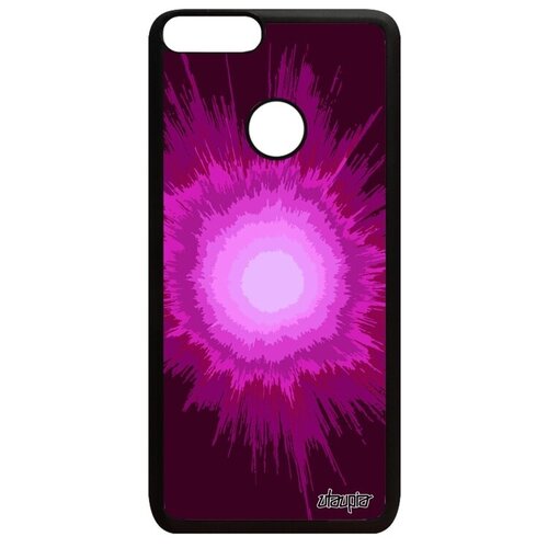 фото Качественный чехол на // huawei p smart 2018 // "большой взрыв" солнце волны, utaupia, фуксия