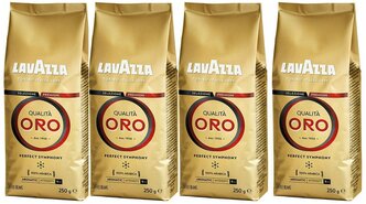 Кофе в зернах Lavazza Qualita Oro, 4 уп., 250 г