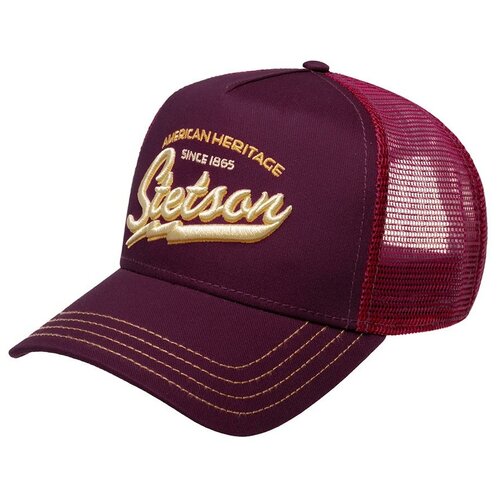 фото Бейсболка stetson арт. 7751171 trucker cap american heritage classic (фиолетовый), размер uni