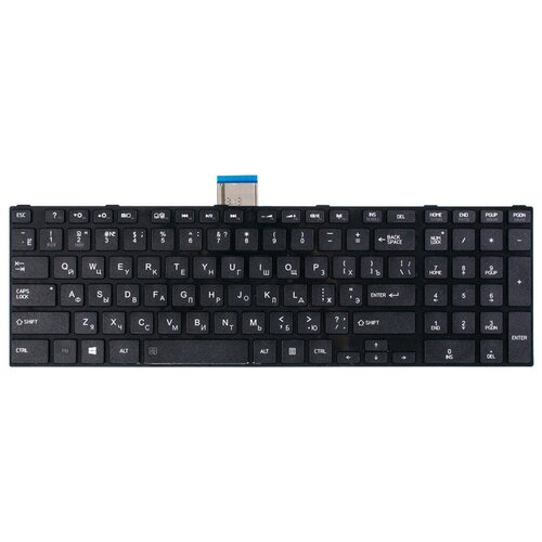 Клавиатура для Toshiba Satellite C850, L850, C870, L850D, C850D, L875, L870, L855, L875D, L870D, P875, P855, L855D, P850 и др. черная с черной рамкой