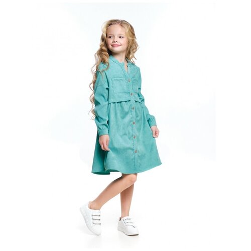 Платье Mini Maxi, модель 7338, цвет бирюзовый, размер 128 бирюзового цвета