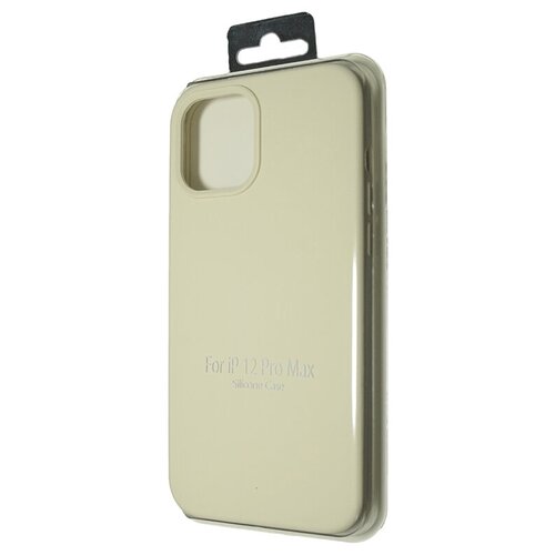 фото Чехол- накладка для iphone 12 pro max silicone case nl закрытый кремовый (11)