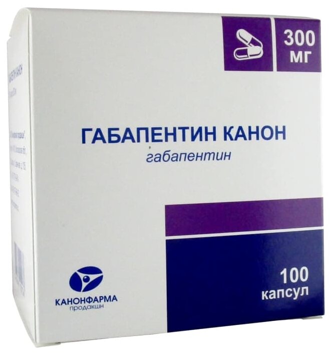 Габапентин Канон капс., 300 мг, 100 шт.
