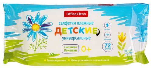 Салфетки влажные OfficeClean 