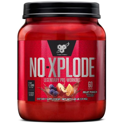 BSN NO- Xplode, 60 порций / 1110 г, Fruit Punch / Фруктовый Пунш