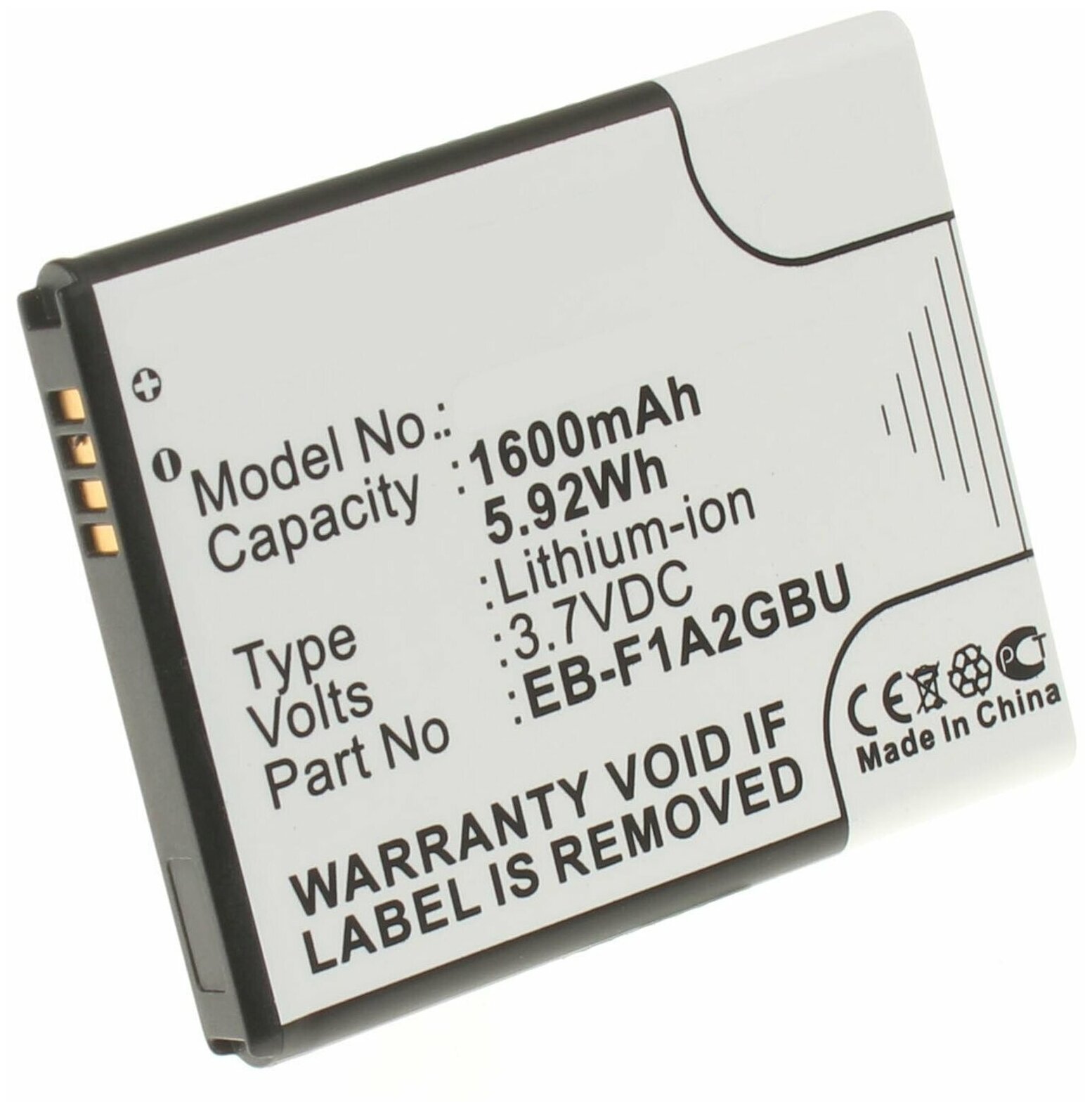 Аккумулятор iBatt iB-B1-M328 1600mAh для Samsung, T-Mobile EB-F1A2GBU, EB-L1M8GVU, EB-L102GBK, GH43-03539A,