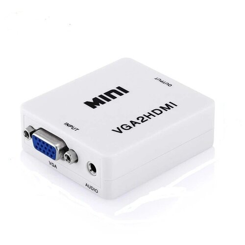 Конвертер VGA+Audio в HDMI, со звуком конвертер hdmi в vga