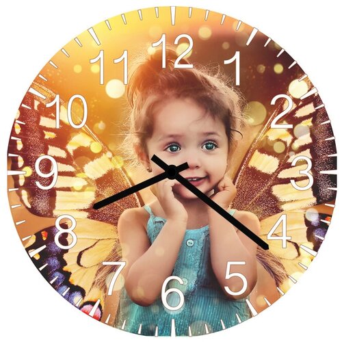 фото Svs настенные часы svs 3501132 kids милый ребенок