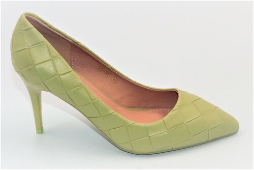 Туфли лодочки , полнота 6, размер 38, зеленый