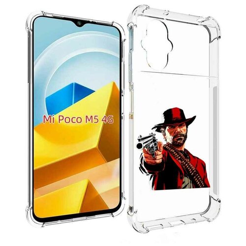 Чехол MyPads Red-Dead-Redemption-2-РДР-2 для Xiaomi Poco M5 задняя-панель-накладка-бампер