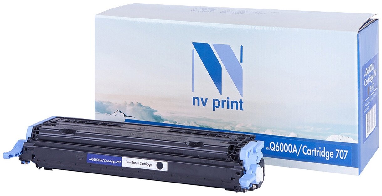 Картридж NV Print Q6000A/ 707 Черный для принтеров HP LaserJet Color 1600/ 2600n/ 2605/ 2605dn/ 2605dtn/ Canon i-SENSYS LBP-5000/ 5100, 2500 страниц