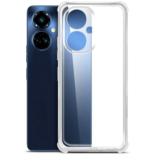 Cиликоновый чехол на Tecno Camon 19 Pro (Техно Камон 19 про) противоударный прозрачный с усиленными углами защитными бортами Bumper Case, Miuko чехол на tecno pova 4 pro техно пова 4 про противоударный прозрачный с усиленными углами защитными бортами bumper case miuko