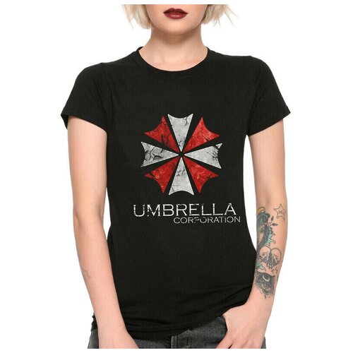 Футболка DreamShirts Umbrella Corporation - Resident Evil Женская черная 3XL