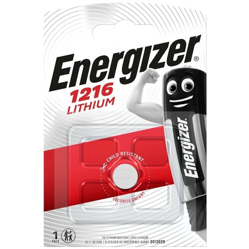 Energizer Батарейка Energizer Lithium CR1216 3V E300843603, 10 шт. батарейки energizer cr1216 bl1 lithium 3v 1 10 140