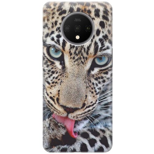 фото Gosso ультратонкий силиконовый чехол-накладка для oneplus 7t с принтом "леопард"