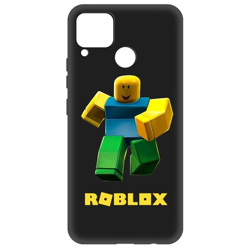 Чехол-накладка Krutoff Soft Case Roblox-Классический Нуб для Realme C15 черный чехол накладка krutoff soft case roblox классический нуб для vivo y36 черный